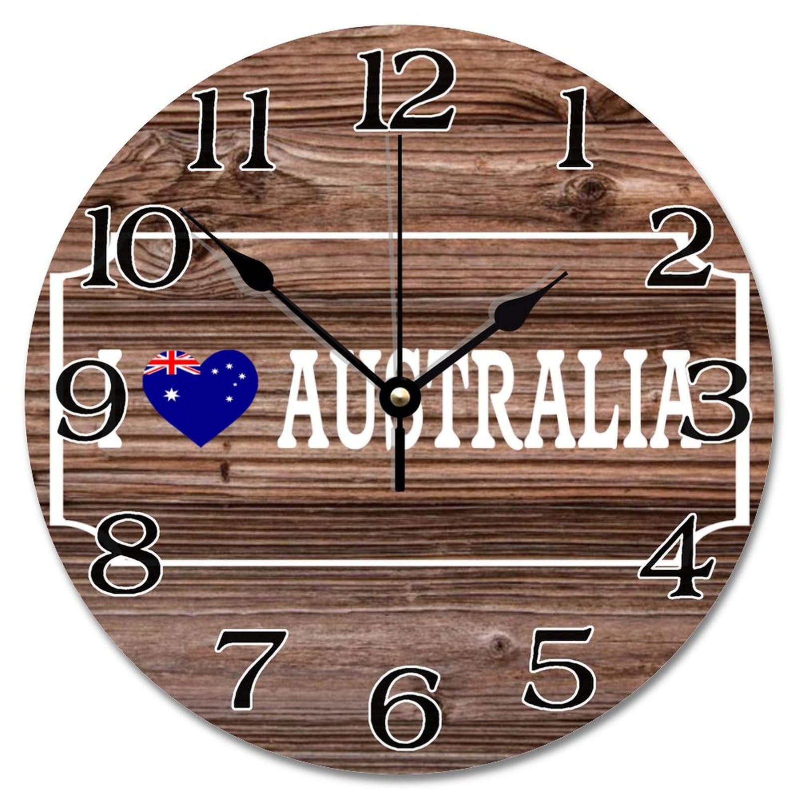 Grande horloge murale Australie vintage : cadeau idéal ami étranger