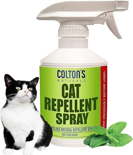 Repelente para gatos en aerosol para interiores (32 onzas) 100% orgánico y natural repelente de muebles de patio