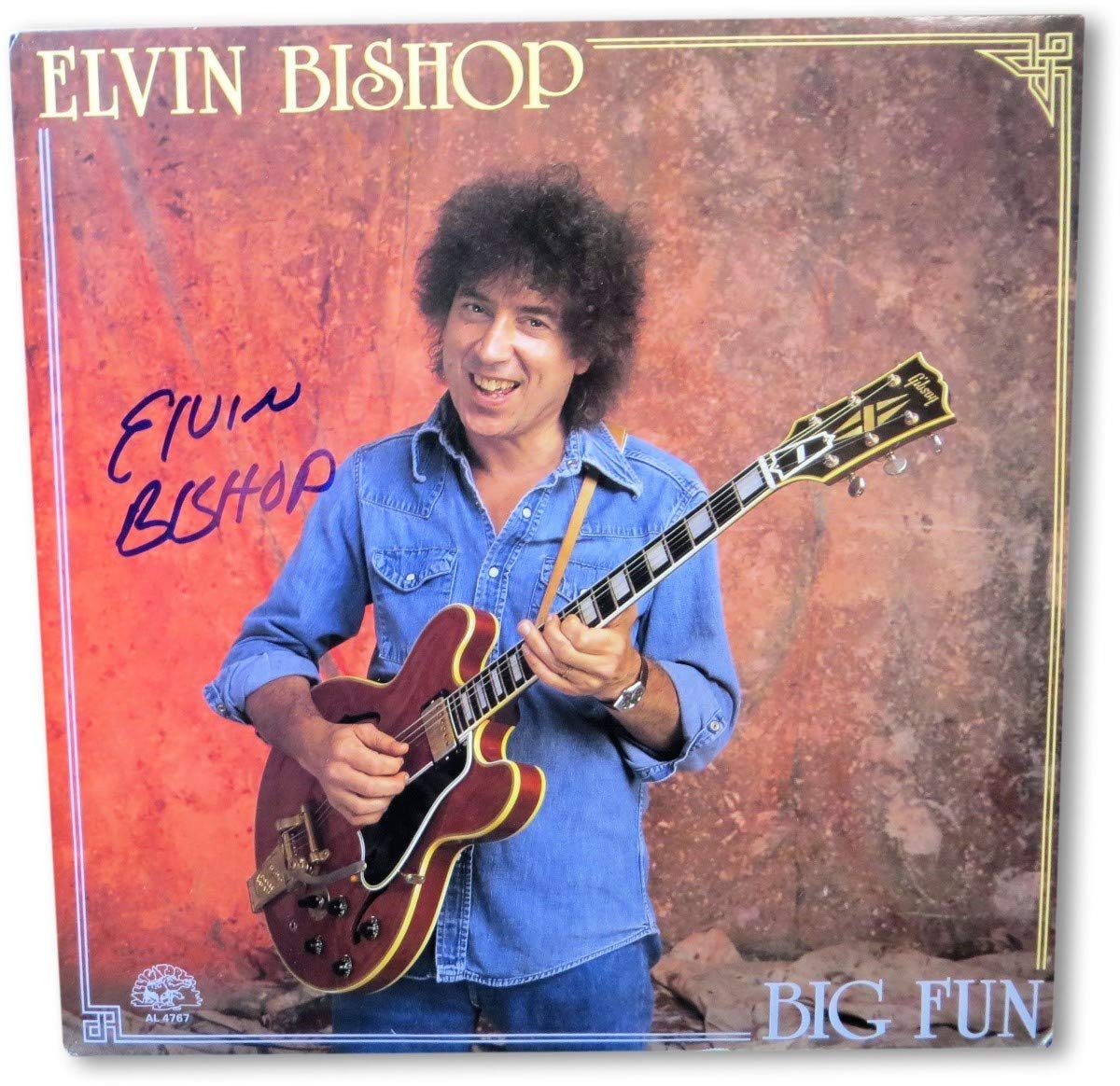 Elvin Bishop Signed Autographed Record Album Cover Big Fun JSA
