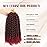 Dansama Passion Twist Hair Water Wave Braiding Hair for Butterfly Style Crochet Braids Bohemian Hair Extensions (12inch (Pack of 6), T1B/BUG)