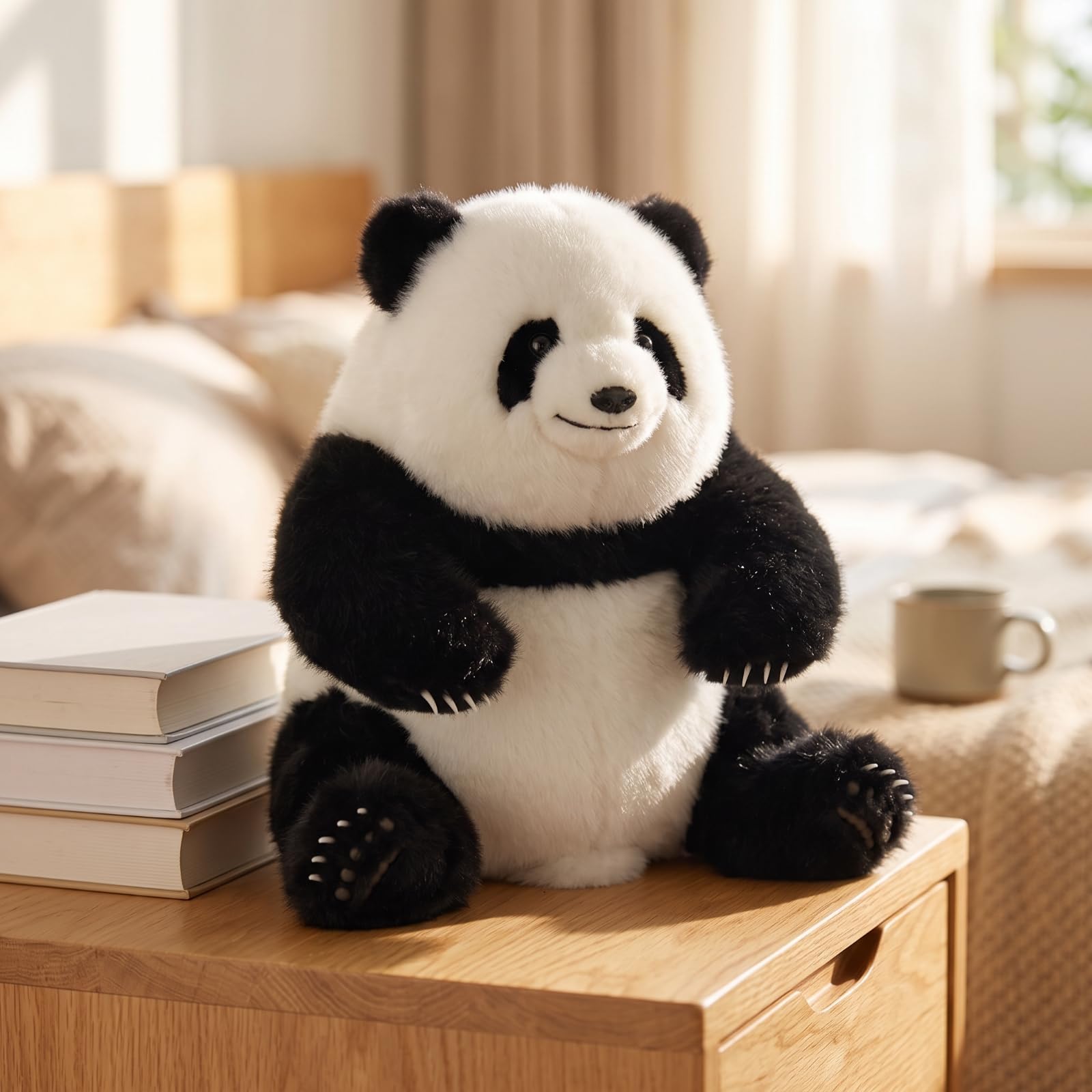 Colcolo Peluche Peluche Abbracciabile | Imbottitura in Cotone PP, a Forma di, Giocattolo, per Cameretta, Collezionisti, Nero