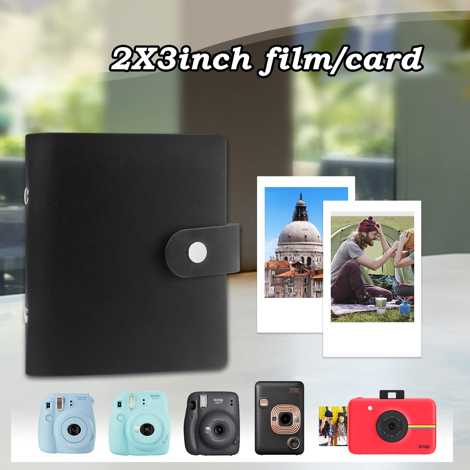Fotoalbum Für Instax Mini Bilder - Polaroid Album Für 64 Fotos 2x3 Zoll