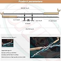 Vista 6 de Set de construcción de espadas, bloque de construcción de espada doble de 40 pulgadas Hashibira Inosuke con soporte, juguete de construcción