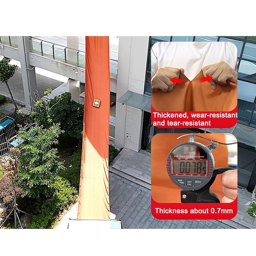 Canvas Chute, Heavy Duty Tarpaulin Cargo Handling Slides, Tear-Resistant Canvas Conveyorused, for Tall Buildings, Warehouse Unloading, Building(Green,2x16m)