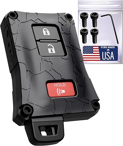 Tacoma Accessories 2016-2022 3 generación Tacoma - Funda de llavero mejorada Mod - Compatible con Toyota Tacoma, 20-21 4Runner, 20-21 Tundra Black,