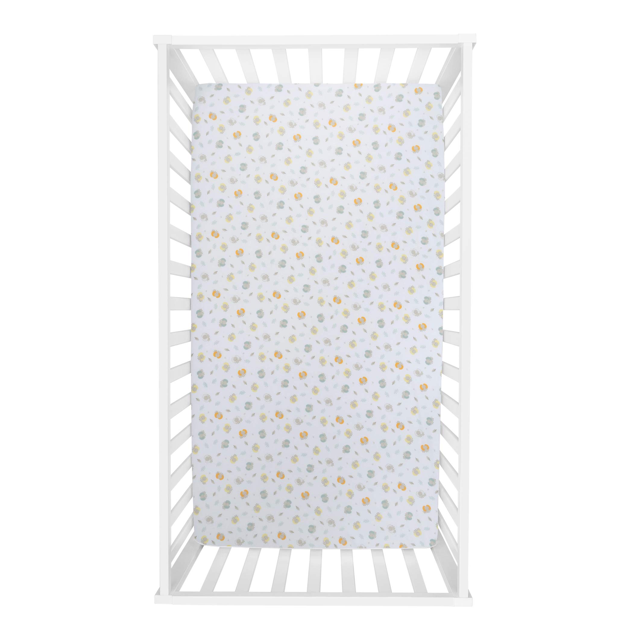 Sammy & Lou Jungle Pals - Juego de 2 sábanas bajeras de Microfibra para Cuna, se Adapta a colchones estándar de Cuna de 28 x 52 Pulgadas; Totalmente elástico,