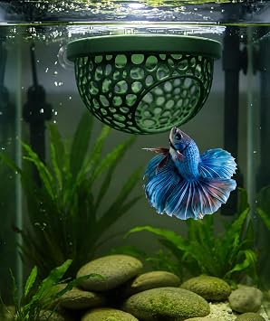 Modern Betta Balığı Dinlenme Alanı ve Üretim Yuvası – Akvaryum Aparatı