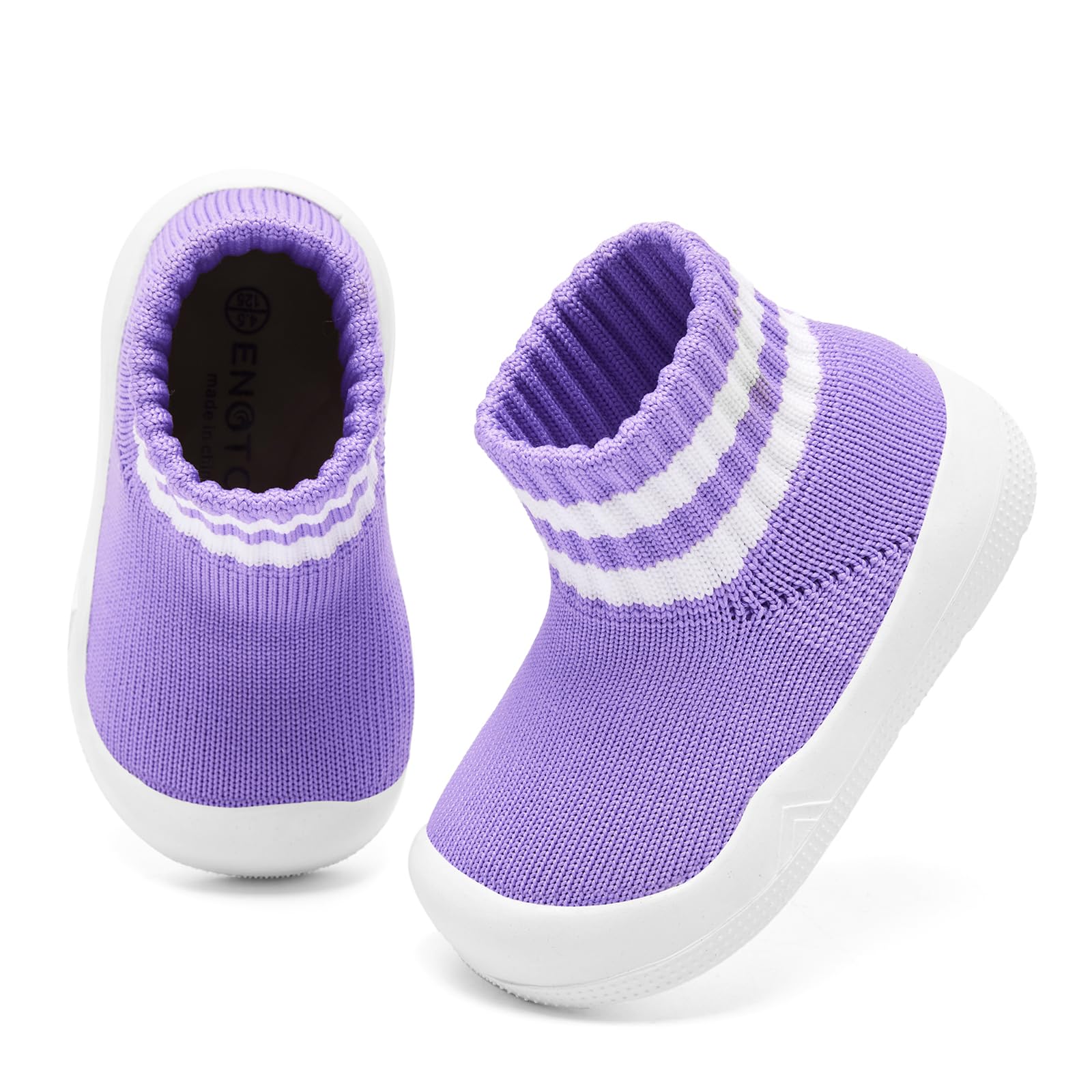 Engtoy Baby Hausschuhe Rutschfest Atmungsaktiv Weiche Gummisohle Babyschuhe für Babys und Mädchen