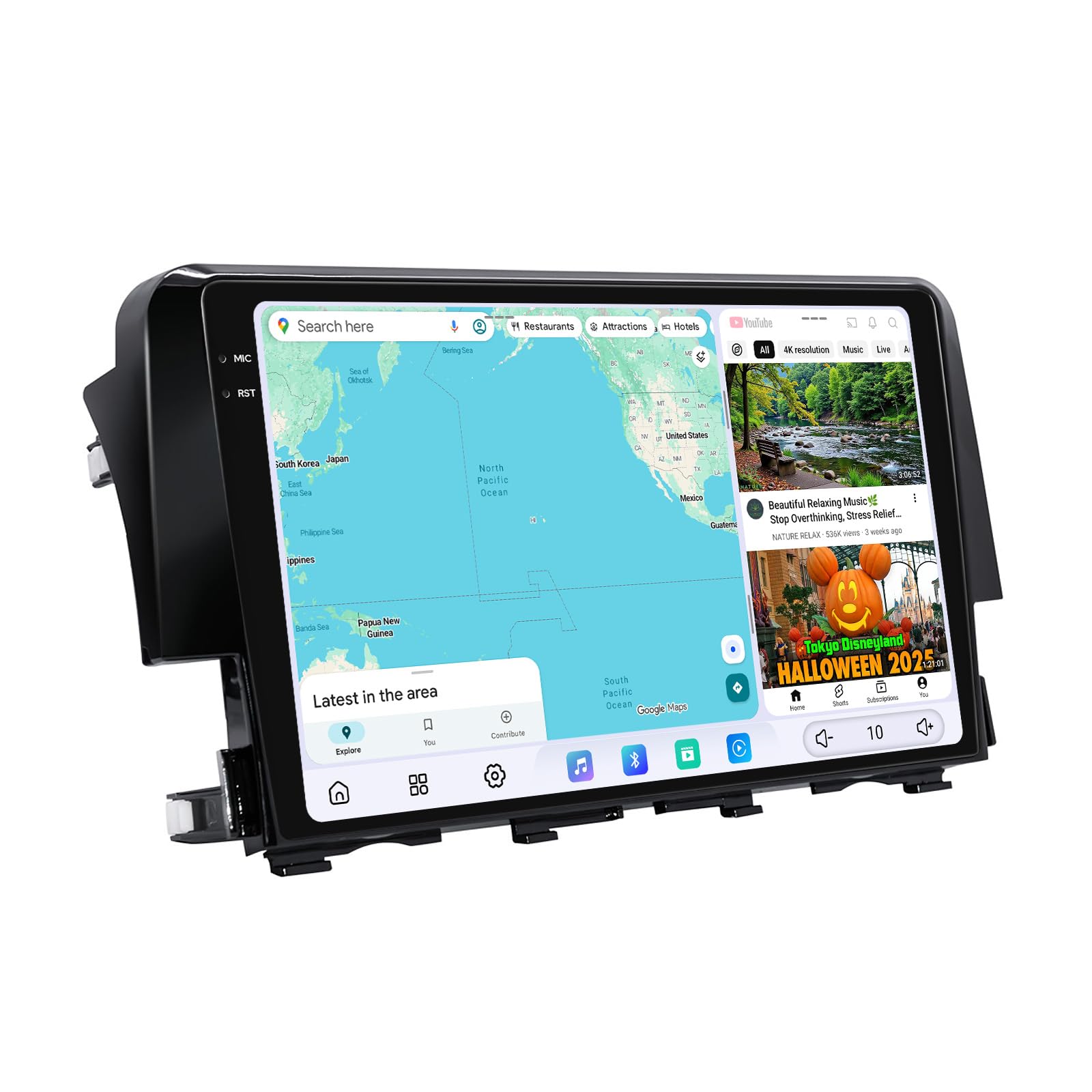Photo 1 of JOYING Radio for Honda Civic 2016-2021, 2K QLED Touch Screen 9.5 Inch Android 13 Car Stereo 12GB+256GB with Wireless Carplay & Android Auto, Mirror Link, AM/FM, GPS, Bluetooth, 5G WiFi(JY-HT145N12)
