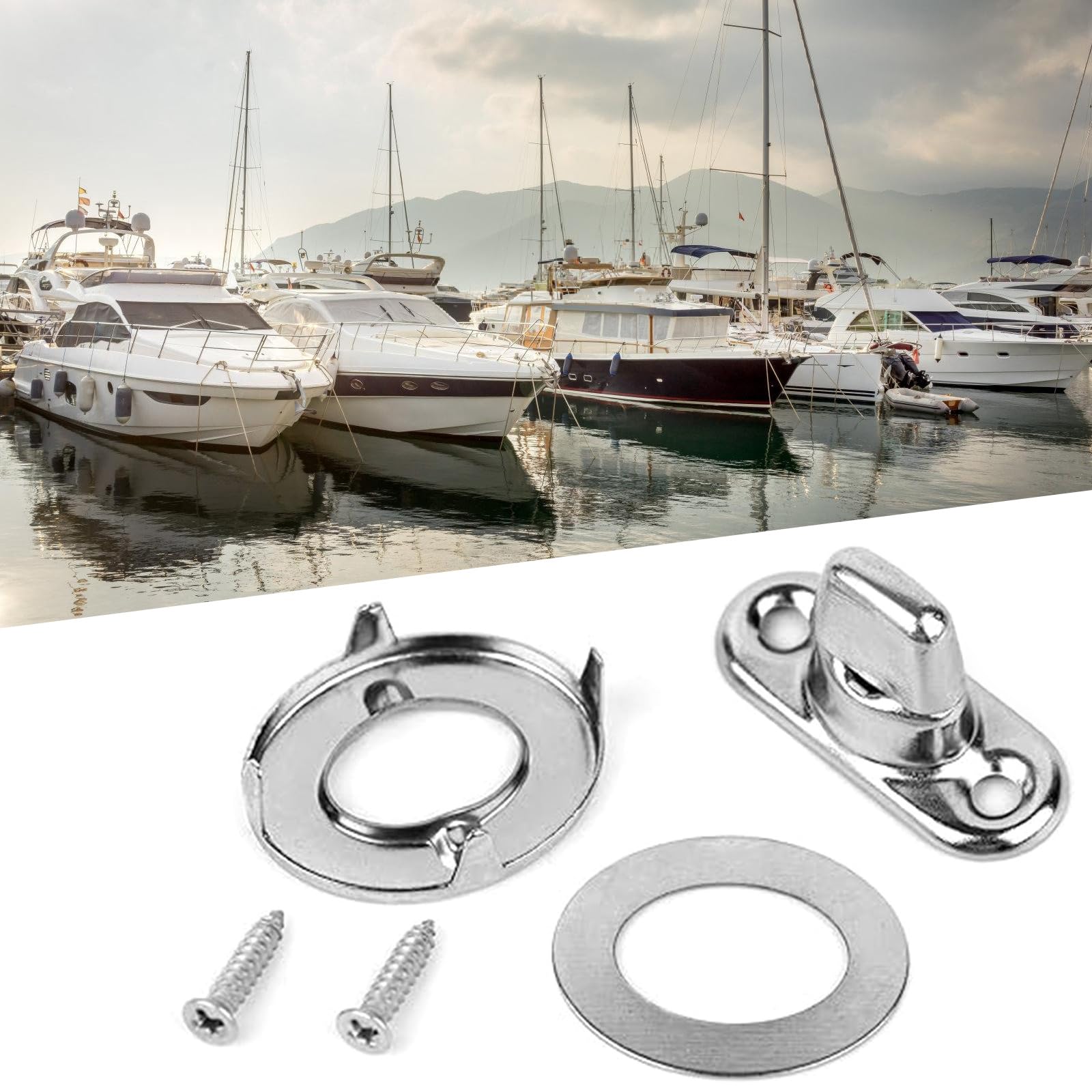 CHENZILIN 20pcs Twist Lock Fasteners Set Home Accessory for Canvas Marine Panel and Wood with Mounting Screws and Eyelets