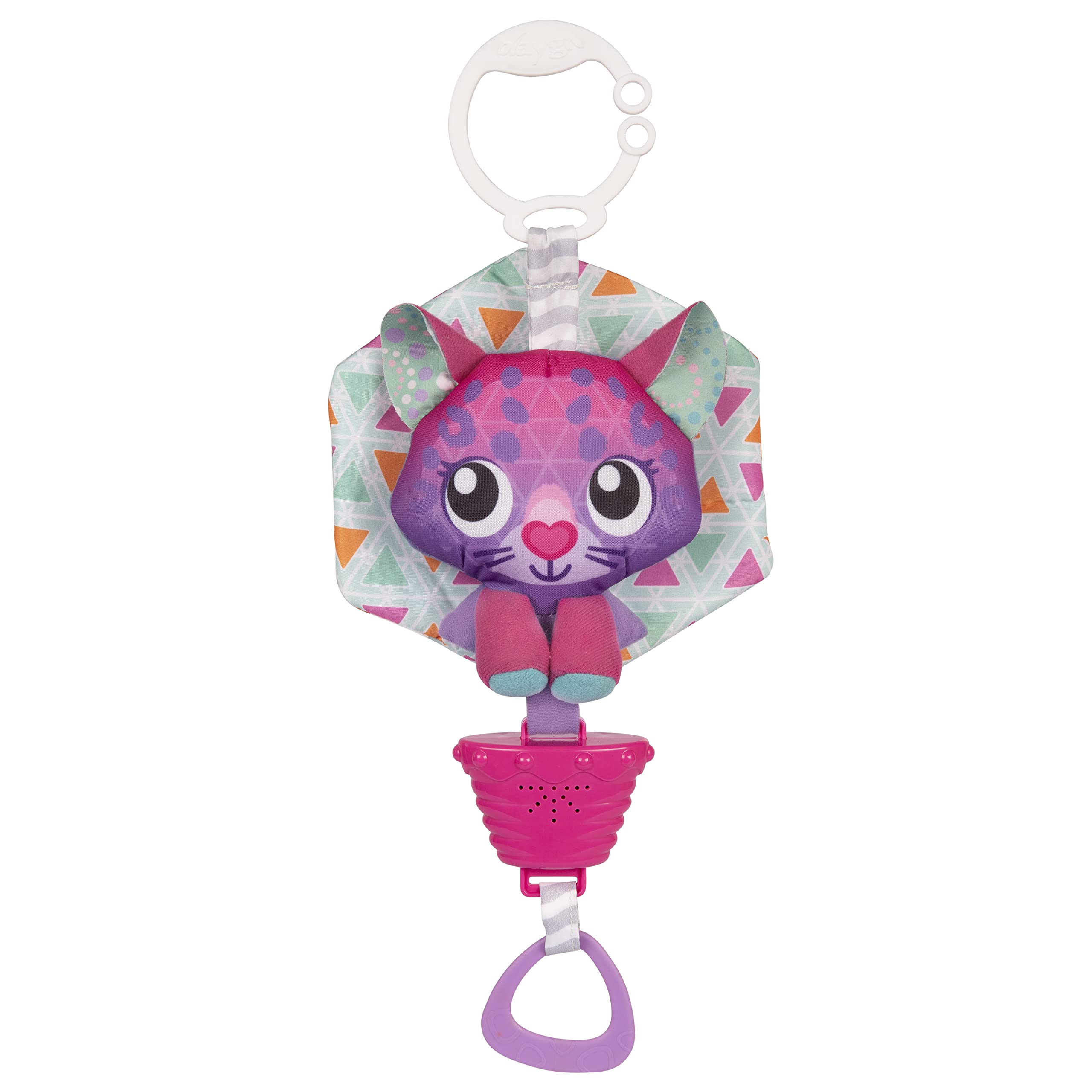 Playgro Polar Pals Musical Pullstring Cat – Engaging Stroller Baby Toy for Development and Sensory Play, 0+ Months