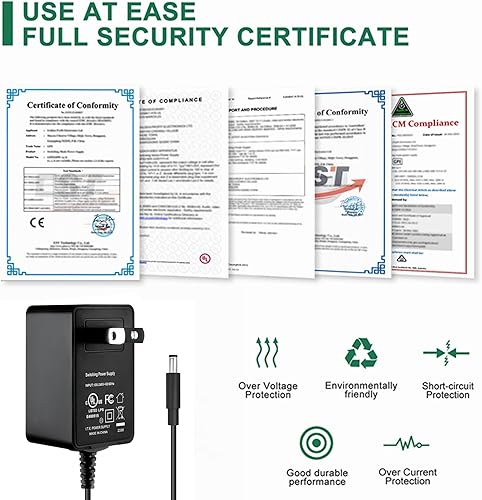 Miniatura 7 de Adaptador AC/DC compatible con accesorio iluminado Lemax 4.5V # 74706 Casas de pueblo de Navidad, pantalla de patio de recreo, 4 salidas Jack 34988A