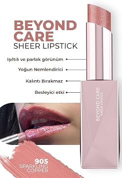 ALIX AVIEN Beyond Care Sheer Lipstick 905 - Sparkling Copper - Intensive Moisturizing Nourishing Effect - Shiny Lipstick