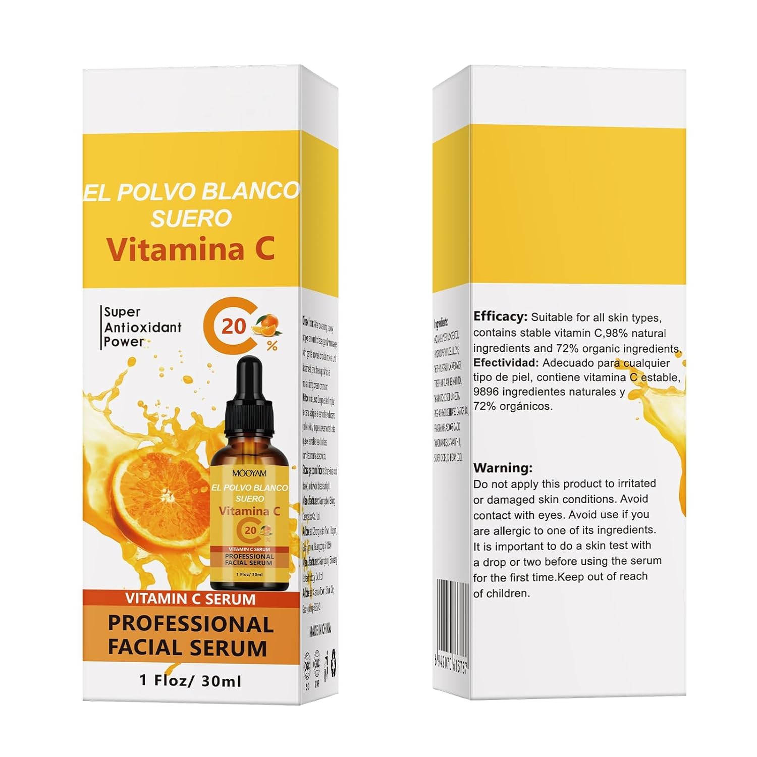 Vitamin C Face Serum for Face Hydrate Facial Skin Care Serum 30ml