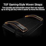 Asus TUF Gaming GT502 Horizon ARGB Case w/Glass Front & Side, ATX, Dual Chamber, Modular Design, 4x ARGB Fans, USB-C 20Gbps, Carry Handles, Black - 6