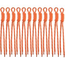 Paracord Keychain Paracord Bag Charm 12pcs Braided Nylon Rope Keychain Cord for Bag Purse Backpack Handbag