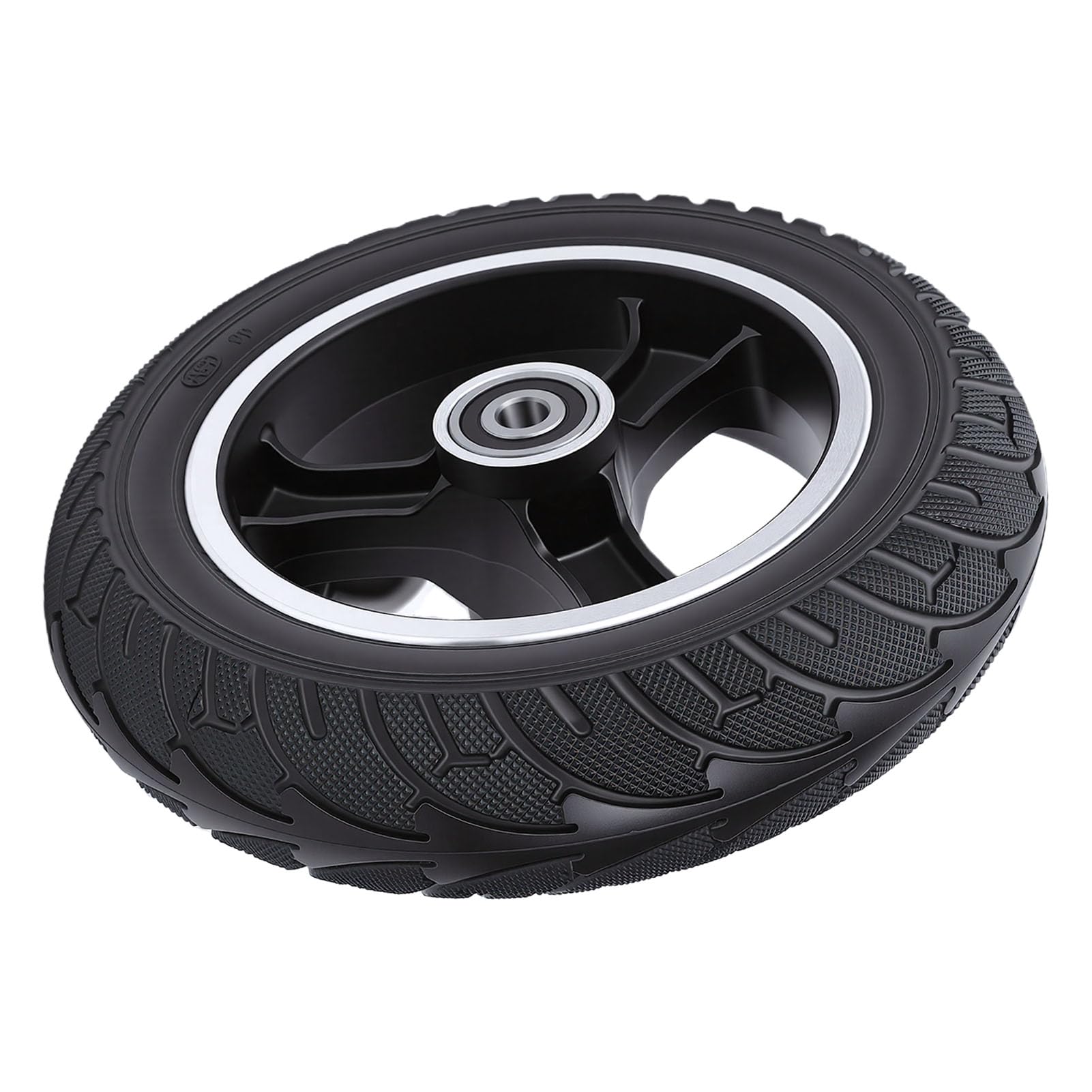 KIMISS Ruota in Gomma Piena 200x50 con | 200x50 Solid Wheel 8 pollici Scooter pneumatico a prova di foratura Airless pneumatico in gomma sostituzione ruota
