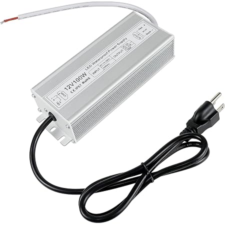 150W Waterproof LED Driver - 12V 12.5A Power Supply For Outdoor & Indoor LED Strips & Lights