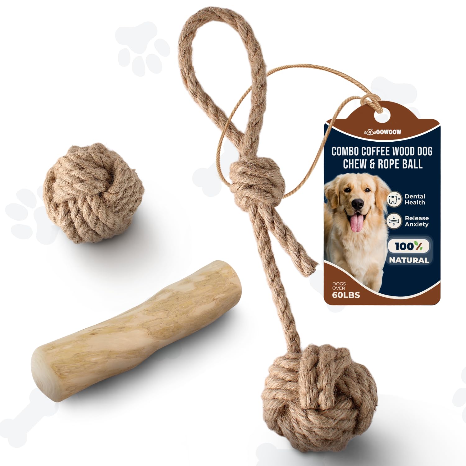 Balles en bois de café : finissez-en avec le tartre de votre grand chien