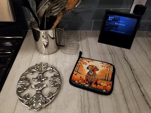 Miniatura 10 de Caroline's Treasures DAC1074PTHD Siberian Husky Fall Pair of Pot Holders Kitchen Heat Resistant Pot Holders Sets Oven Hot Pads for Cooking Baking