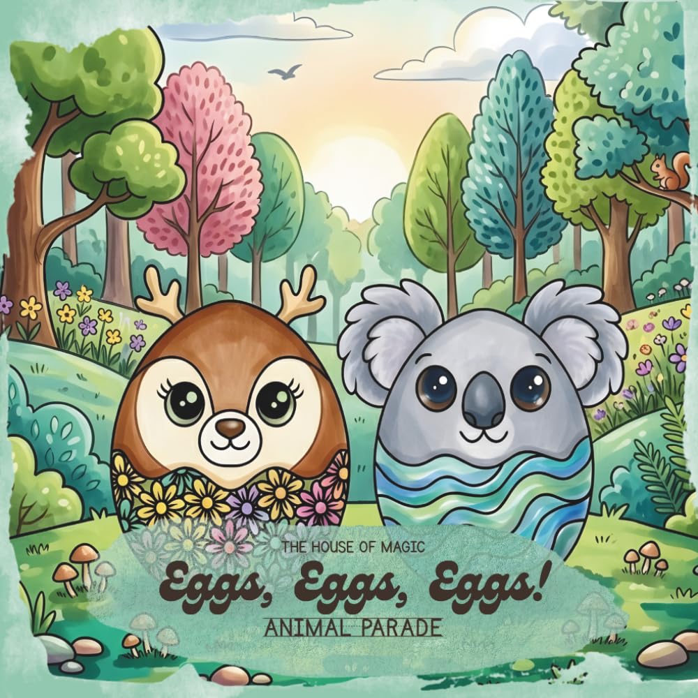 Easter Egg Animal Coloring Book for Kids Ages 3–6: 20 Kawaii Animal Characters — Bunny, Dinosaur, Koala, Fox and More (Travel Buddies™ – Mix & Match Coloring Books for Kids)