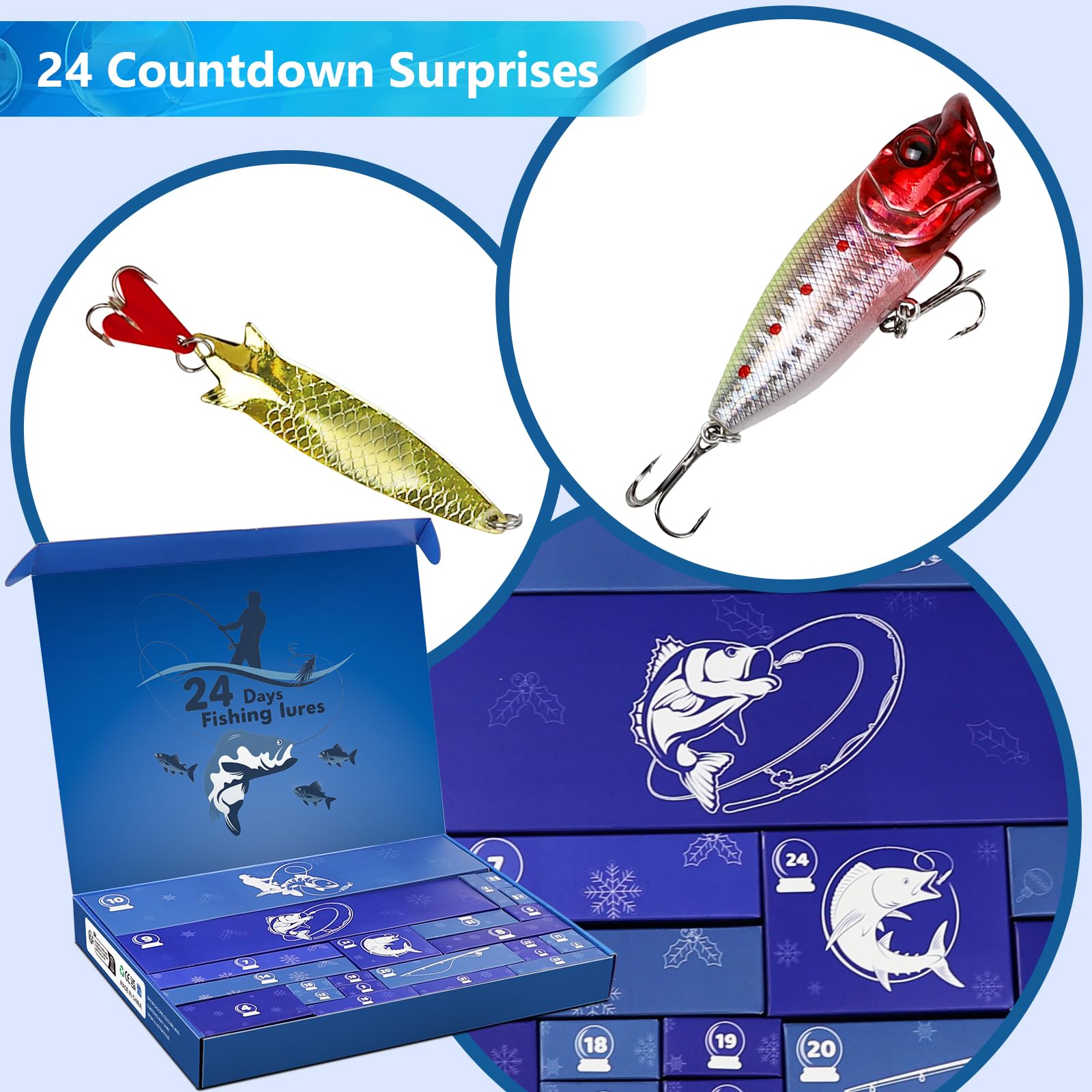 Angel Adventskalender 2025 – 24 Vissende Accessoires – Voor Mannen, Tieners En Vissers