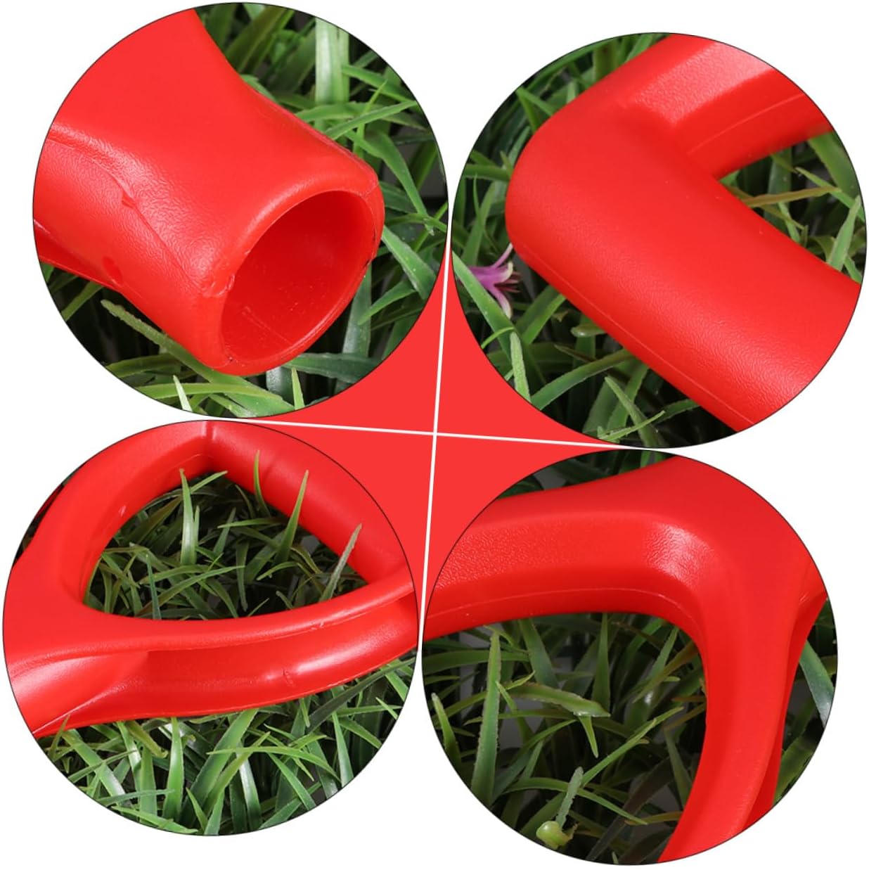 BESTonZON 2pcs D-Shaped Plastic Handle Replacement for Garden Shovel Ergonomic Design for Efficient Digging and Lawn Care