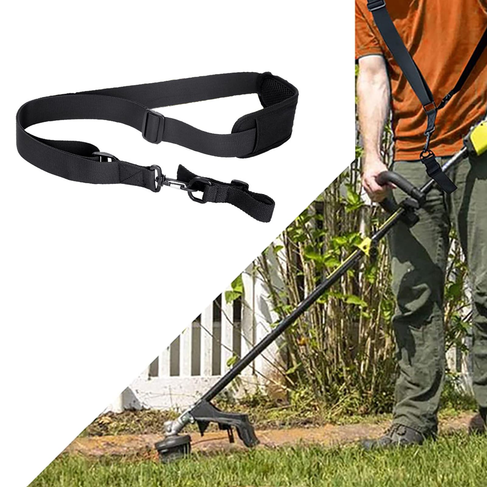 Tracolla Professionale Per Decespugliatore - Nylon Regolabile, Supporto Spalla Per Tagliaerba - Foto 7