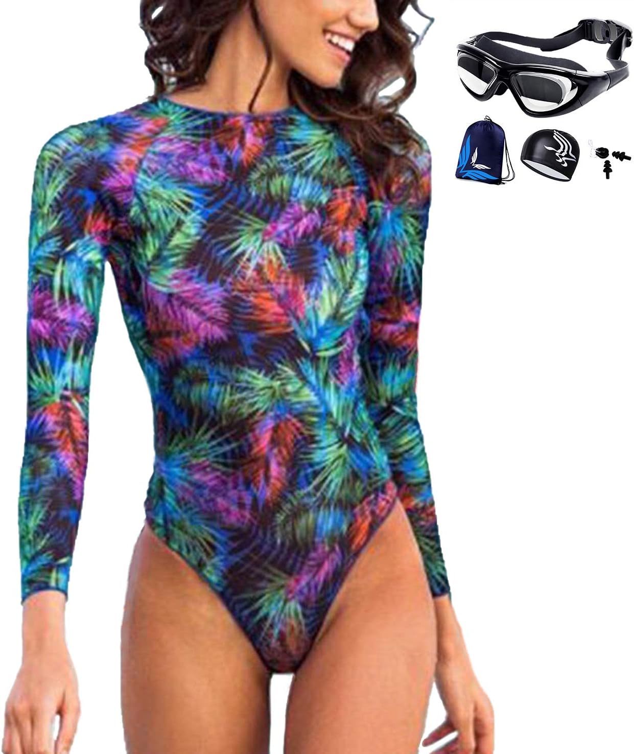 occhiali per bambini per il nuoto con copertura per il naso