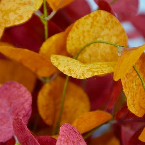 Miniatura 7 de TGANNYOCR 12 tallos de eucalipto artificiales, ramas de eucalipto sintético, tallos de vegetación artificial para decoración de centros de mesa del