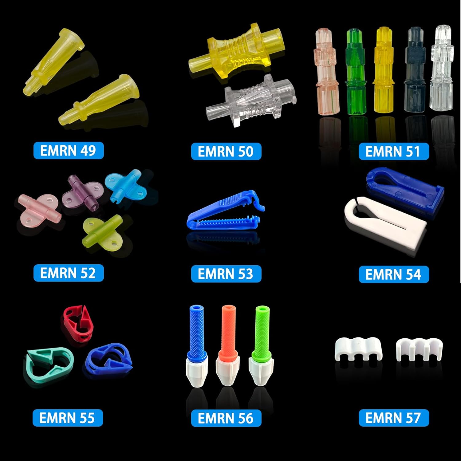 500pcs Needle Holder, Durable Needle Base for Precise Medical Applications, for Medical and Laboratory Use, Disposable, Various models 16G-18G-20G-21G-22G-23G. (EMRN 51)