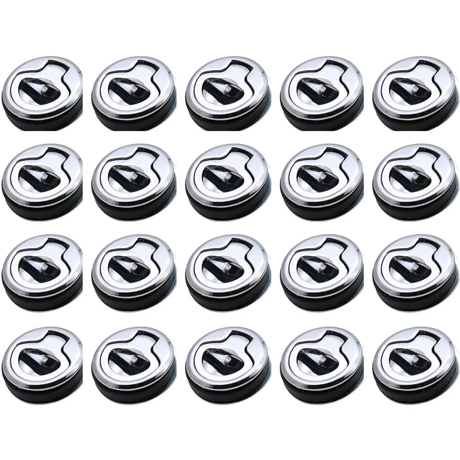 20Pcs 316 Stainless Steel Boat Deck Hatch Locking Latch Flush Pull Slam Latch 45mm