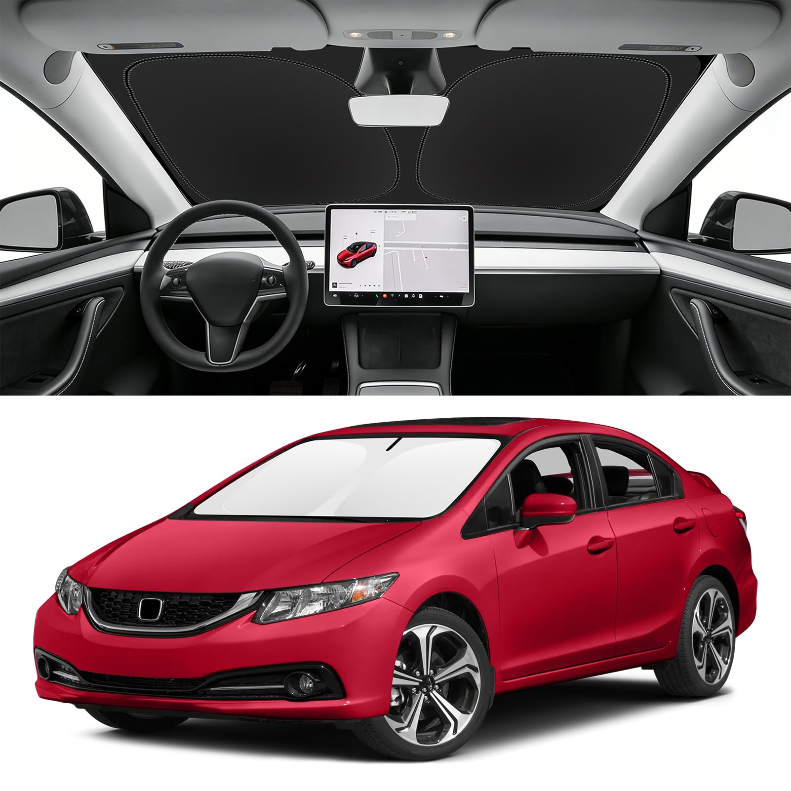 Windshield Sun Shade for Honda Civic 2012-2015