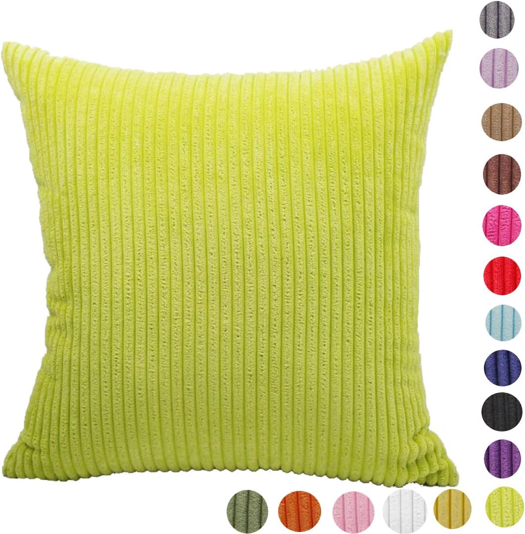 Corduroy Square?Home Decor Throw Sofa Car Cushion Cover Pillow Case,17 Colors 10 Size