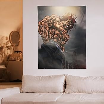 Amazon.co.jp: 範馬 刃牙 格闘 範馬勇次郎 タペストリー 毛布