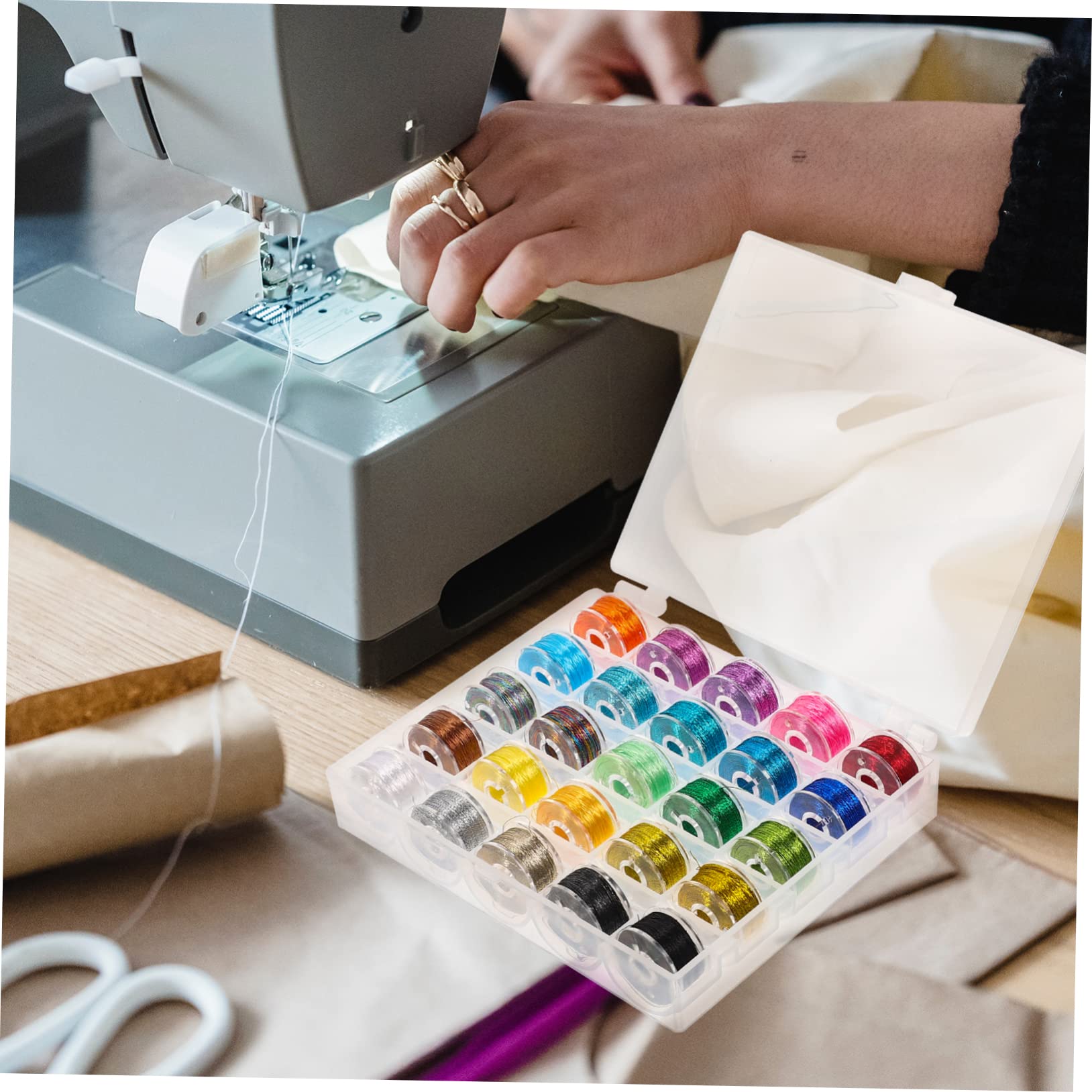 Operitacx 75rollos Hilo De Bordado Para Manualidades Hilos De Costura Coloridos Para Bordado Costura y