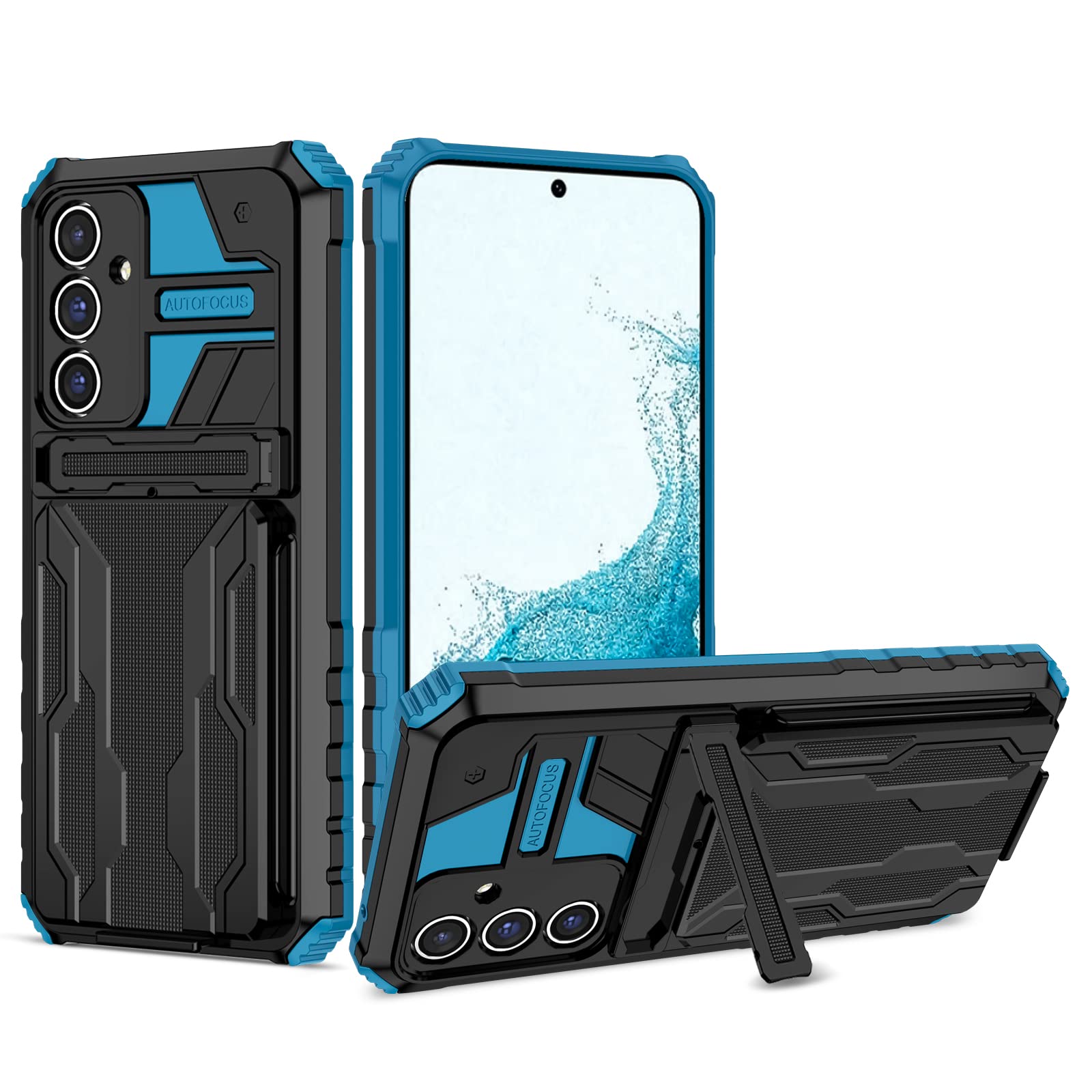 Zoeirc Case for Galaxy A54 5G Case, for Samsung A54 5G SM-A546U Wallet Case with Detachable Card Holder, Stand Rugged Shockproof Heavy Duty Protective