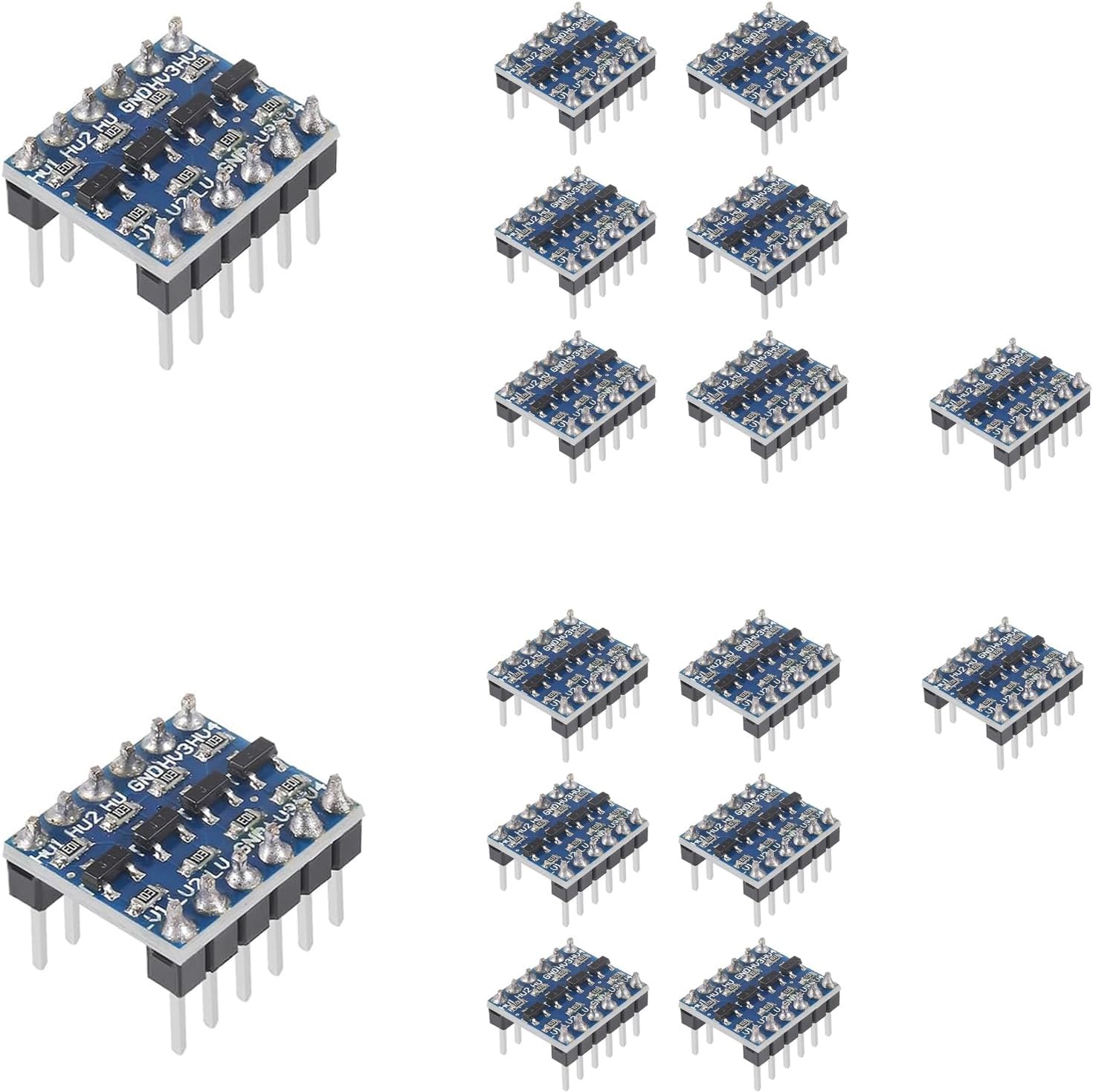 Amazon.com: 16pcs 4 Channel IIC I2C Logic Level Converter Bi ...