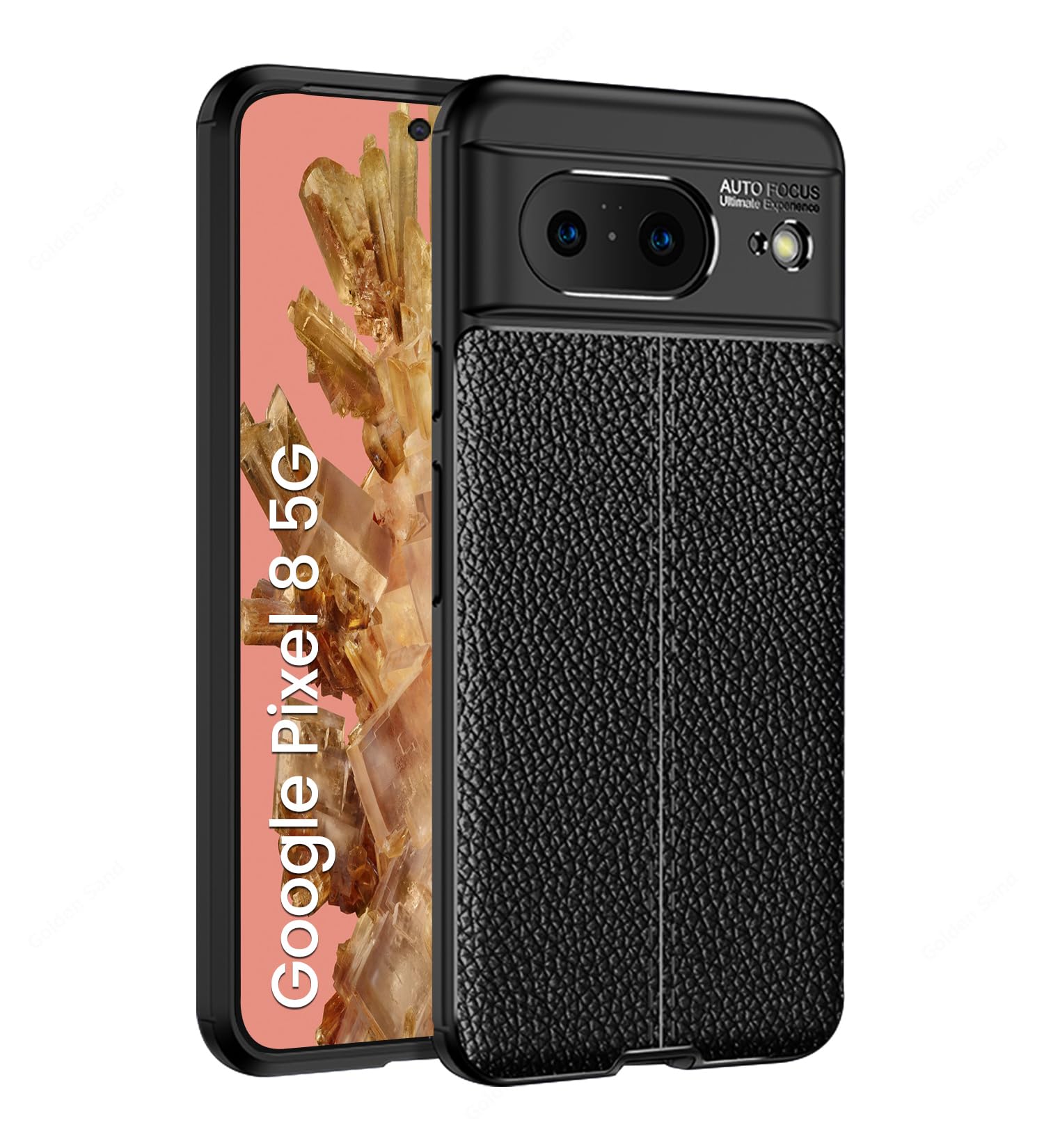 Golden Sand Cover Leather Texture Series Shockproof Armor TPU Back Cover Case for Google Pixel 8 5G Mobile Phone, Black (B0CK5GC94Y) Amazon Price History, Amazon Price Tracker