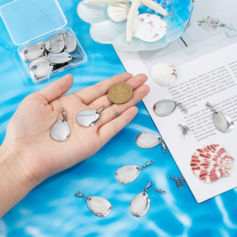 Lame Spinner Dr.Fish Con Cuscinetto – Girevoli Per Costruzione Esca Fai Da Te