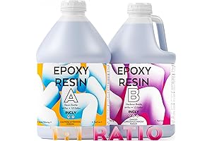 1 Gallon Food-Safe Epoxy Resin Kit by INCLY