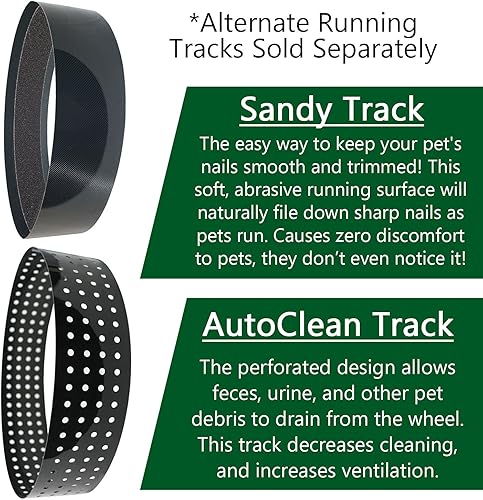 Miniatura 11 de Silent Runner - Rueda de ejercicio regular de 12 pulgadas (rueda + pista automática + pista de arena + accesorio)