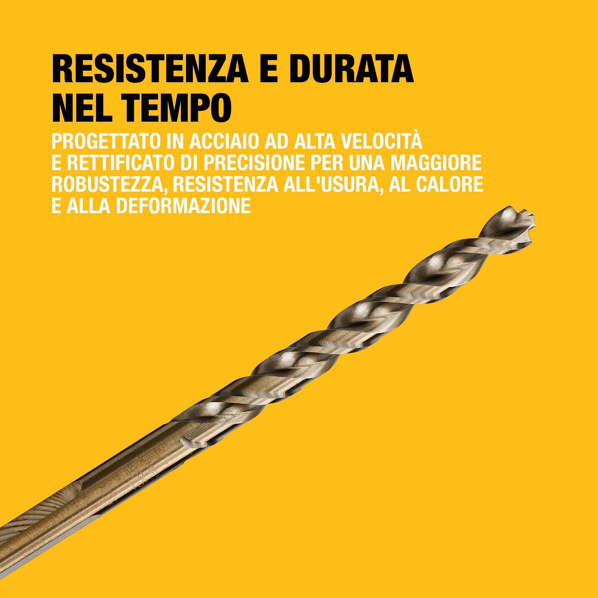 DEWALT Set EXTREME 2 HSS-G da 29 pezzi, ideale per la foratura di acciai legati e non legati con una resistenza alla trazione fino a 900 N/mm², DT7926-XJ