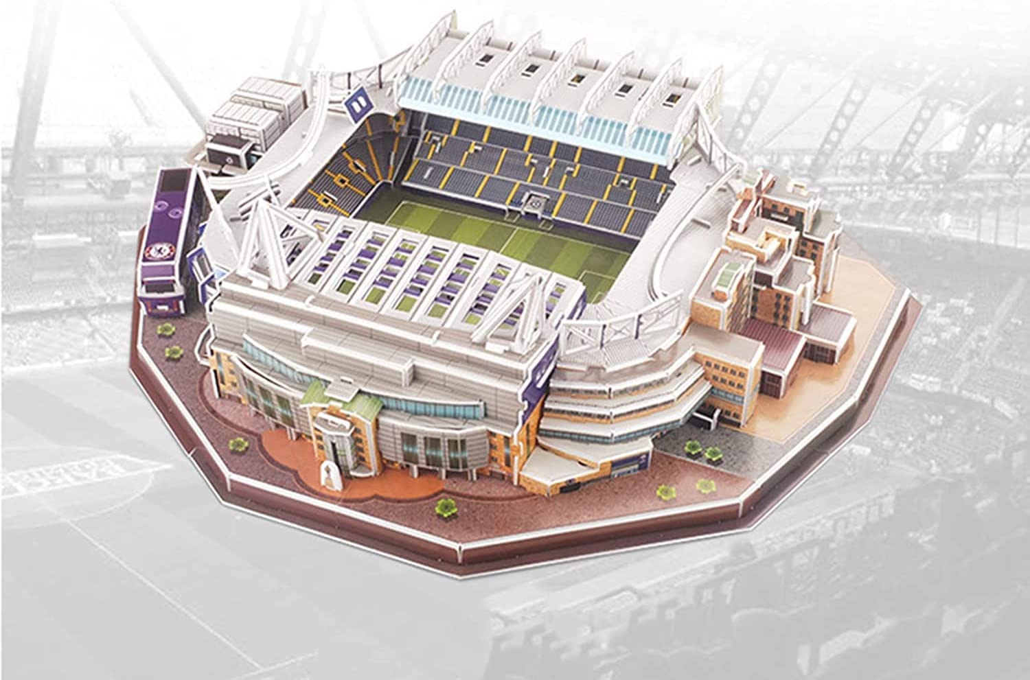 Chelsea Stamford Bridge Stadium 3D-Puzzle DIY Bauspielzeug Modell Fußball 171 Teile