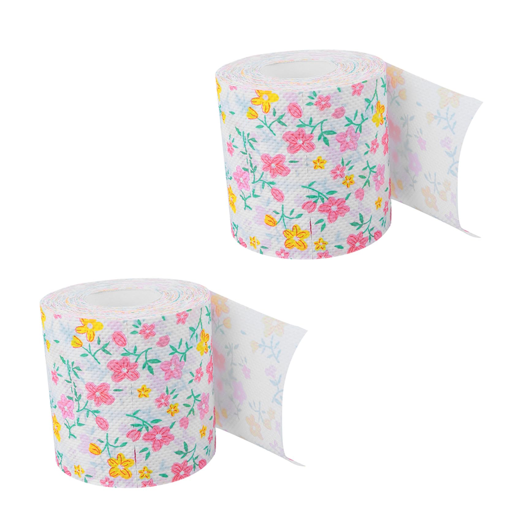 Papel higiénico ecológico estampado SECFOU rollos de colores rosa para diseño de baño