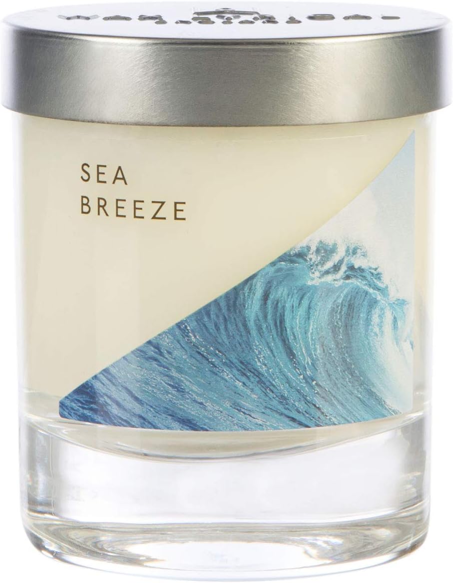 Wax Lyrical Sea Breeze Candle, Up to 35hrs, Wax, Ivory, Small Jar