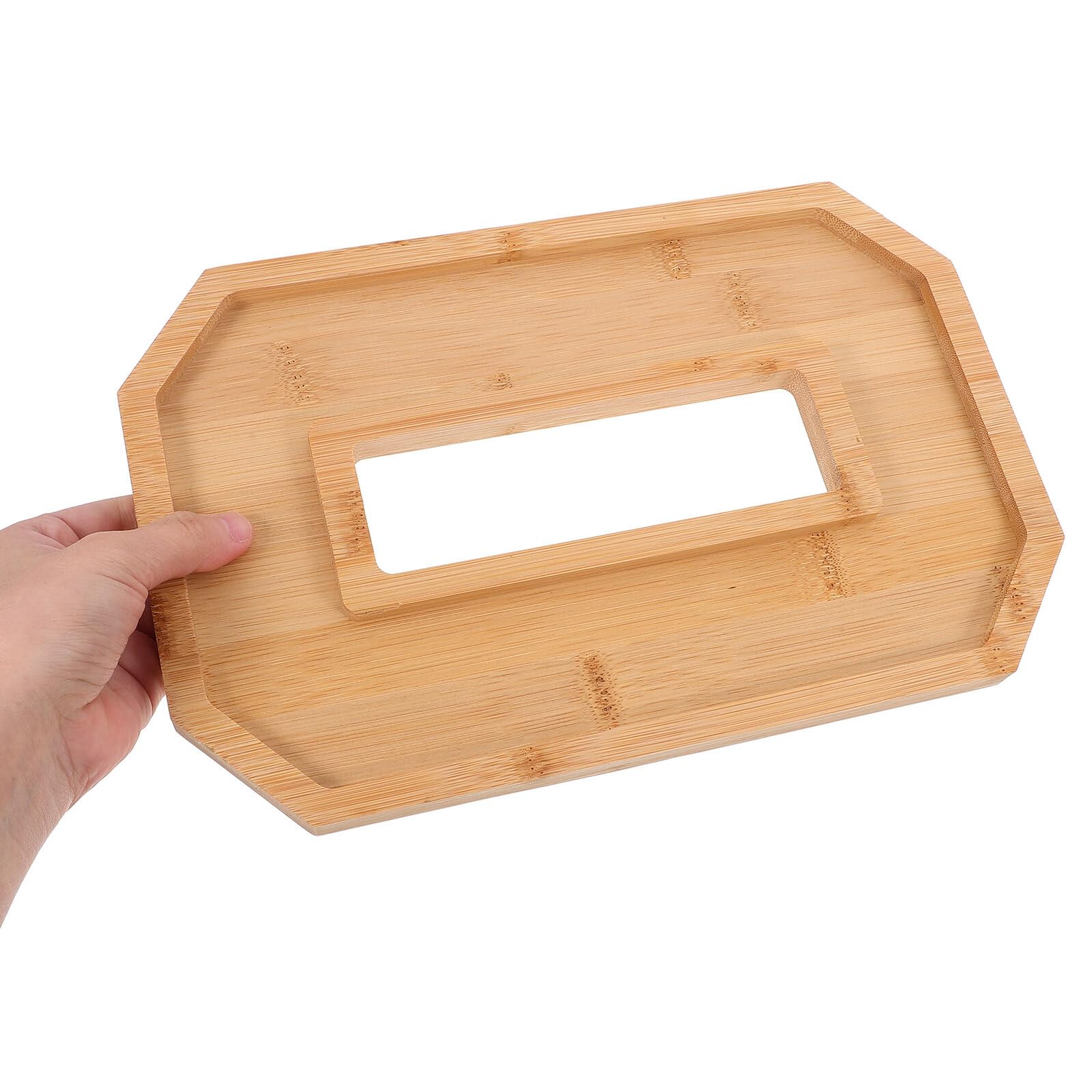 Bandeja de Madera Multifunción en Forma de Número 30, Plato Grande para Servir Frutas y Bocadillos, Bandeja Decorativa para Cocina y Reuniones Familiares