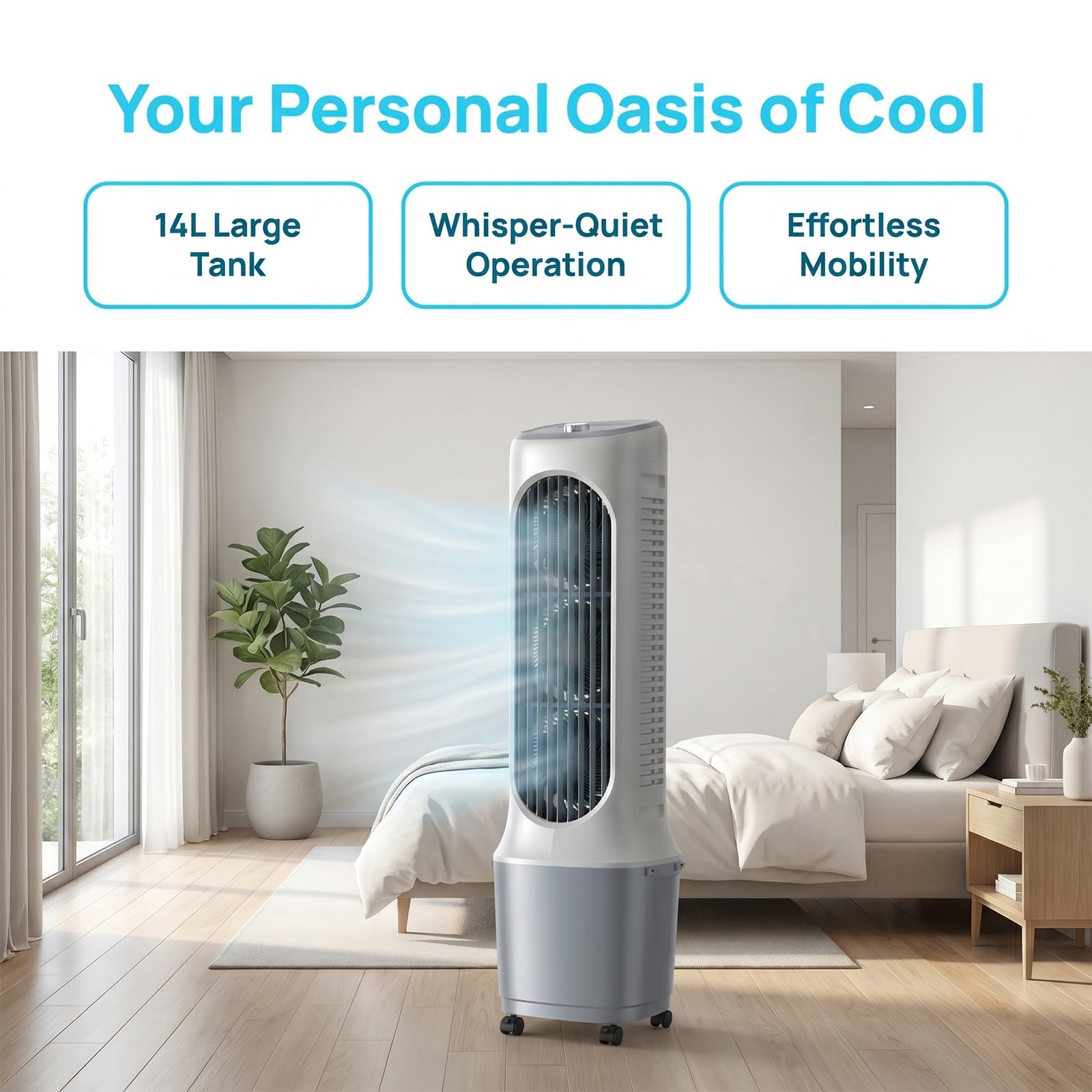 Condizionatore Portatile senza unità esterna | Condizionatore dual split, Portable Air Conditioning, Ventilatore, Raffreddamento, 12H Timer, for Camper Casa Ufficio