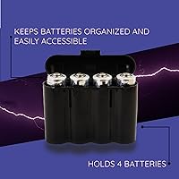 Vista 7 de Powertron Batteries 3 Pack AA/AAA / CR123A Black Battery Holder Storage Cases
