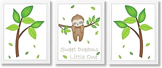 Nursery Prints - Sloth Wall Art - Sloth Nursery Prints Set of 3 - Sloth Print - Nursery Prints - Kids Bedroom Prints - Sloth Decor